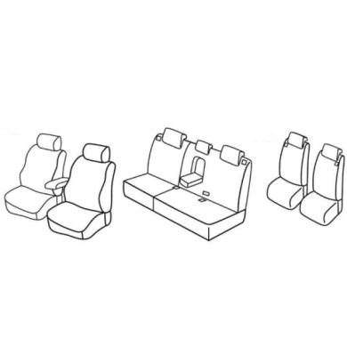 QG26003.JPG Set Coprisedili Superior Grigio/nero Mitsubishi Outlander Serie 26000 Coprisedili Su Misura