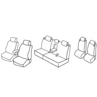 QG26003.JPG Set Coprisedili Superior Nero/grigio Mitsubishi Outlander Serie 26000 Coprisedili Su Misura