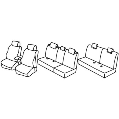 QG27018.JPG Set Coprisedili Superior Nocciola Nissan Qashqai+2 Serie 27000 Coprisedili Su Misura