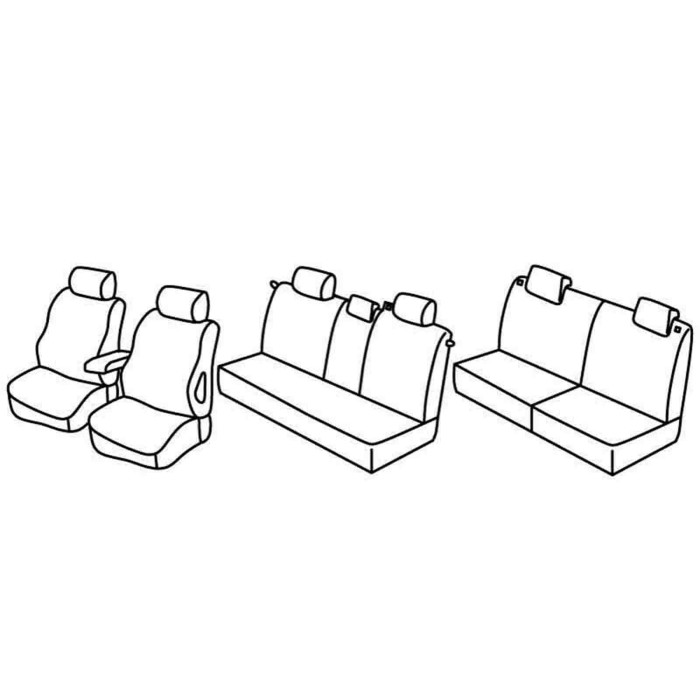 QG28066.JPG Set Coprisedili Superior Nocciola Opel Zafira-zafira One Serie 28000 Coprisedili Su Misura Qg28066a
