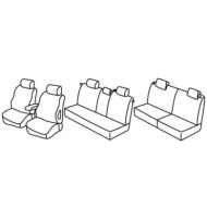 QG28066.JPG Set Coprisedili Superior Nocciola Opel Zafira-zafira One Serie 28000 Coprisedili Su Misura Qg28066a