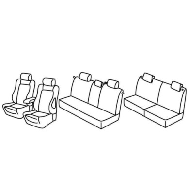 QG28068.JPG Set Coprisedili Superior Nero/blu Opel Zafira-zafira One Serie 28000 Coprisedili Su Misura