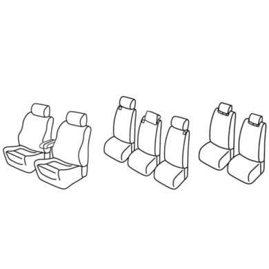 QG36020.JPG Set Coprisedili Superior Nero/rosso Toyota Corolla Verso Serie 36000 Coprisedili Su Misura