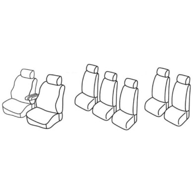 QG37125.JPG Set Coprisedili Superior Nocciola Volkswagen Sharan Serie 37000 Coprisedili Su Misura Qg37125a