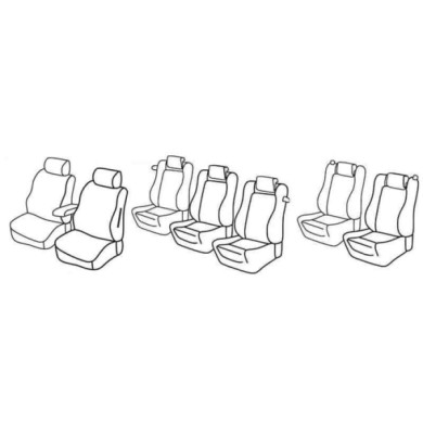 QG37130.JPG Set Coprisedili Superior Grigio/nero Volkswagen Sharan Serie 37000 Coprisedili Su Misura Qg37130c
