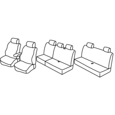 QG37156.JPG Set Coprisedili Superior Grigio/nero Volkswagen Caddy Maxi Life Serie 37000 Coprisedili Su Misura Qg37156c
