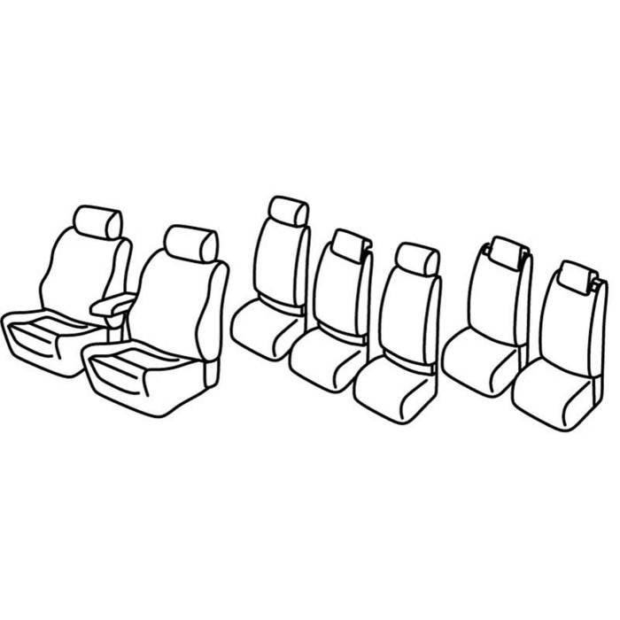 QG37206.JPG Set Coprisedili Superior Grigio/nero Volkswagen Touran Serie 37000 Coprisedili Su Misura Qg37206c