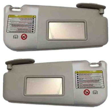 KIT-GR.jpg Famac Kit 2 Pezzi Pantine Alette Parasole Destra E Sinistra Per Fiat Grande Punto 2005-2012 Con 2 Ganci Supporto