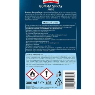 8473_3.jpg Arexons 8473 Gomma Spray Ripara Gomme 3 Pezzi X 300 Ml.