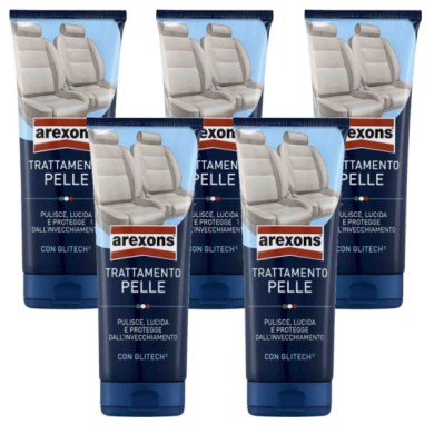 8313.jpg Arexons 8313 Kit 5 Pezzi (200 Ml) Trattamento E Pulizia Pelle Interni Auto.
