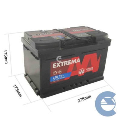 149527-large_default.jpg Aaa Extrema L3b 75+ 12v 75ah 730a En 7905771 Batteria Avviamento Auto