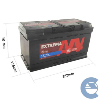 149452-large_default.jpg Aaa Extrema L5 100+ 12v 100ah 850a En 7905774 Batteria Avviamento Auto