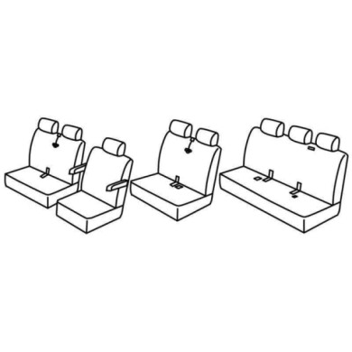 QH37246.JPG Set Coprisedili Superior Nero/grigio Volkswagen Multivan T5 Serie 37000 Coprisedili Su Misura Qh37246f