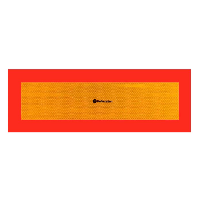 RA4004RF-A-01.JPG Coppia Catarifrangenti Adesivi Per Superfici Rigide Rimorchio Contrassegni Targhe E Contrassegni