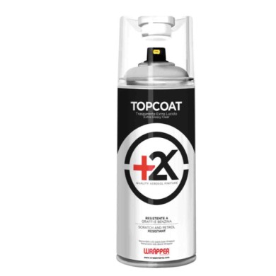 WR2K2001L-S-01.JPG Topcoat+2k Spray Trasparente Bicomponente Non Removibile 400 Ml Lucido Trasparenti Non Removibili Pellicola S