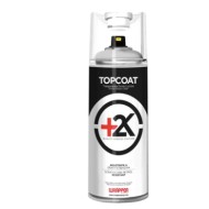 Topcoat+2k Spray Trasparente Bicomponente Non Removibile 400 Ml Lucido Trasparenti Non Removibili Pellicola Spray Removibile