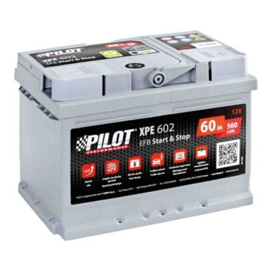 X-BATTERY-PILOT-DX.JPG Batteria 12v Pilot Start Stop Efb 60 Ah 560 A Lb2 Astra Hatchback-astra Saloon Pilot Batterie Per Auto Ba