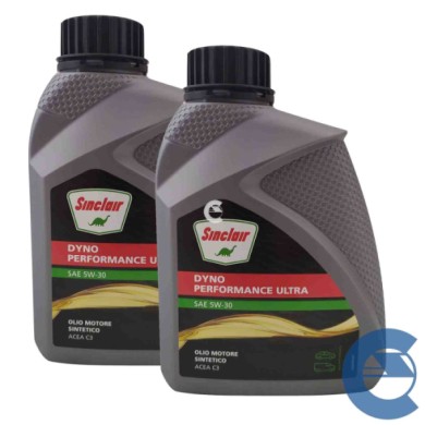 OLIO-SINCLAIR-5W30-DYNO-TRIDIM.-LOGO.jpg Sinclair Dyno Performance Ultra 5w30 2 Litri Olio Motore Veicoli E Auto Fap Acea C3