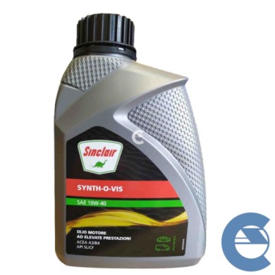 OLIO-SINCLAIR-10W40-SINTH-TRIDIM.-LOGO.jpg Sinclair Fuchs 10w40 Olio Motore Auto 1 Litro Diesel E Benzina E Gas Acea A3/b4