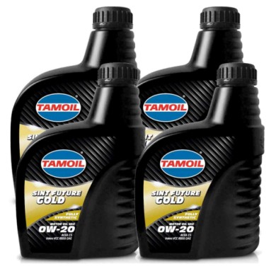 TAM GOLD 1LT.jpg Tamoil Olio Motore 0w20 Sint Future Gold 4 Litri Sae