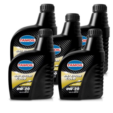 TAM GOLD 1LT.jpg Tamoil Olio Motore 0w20 Sint Future Gold 5 Litri Sae
