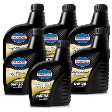 TAM GOLD 1LT.jpg Tamoil Olio Motore 0w20 Sint Future Gold 6 Litri Sae