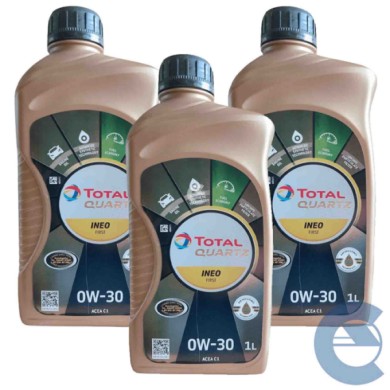 Total Quartz Ineo First 0w-30 3 Litri Olio Motore Auto Ibride E Start & Stop
