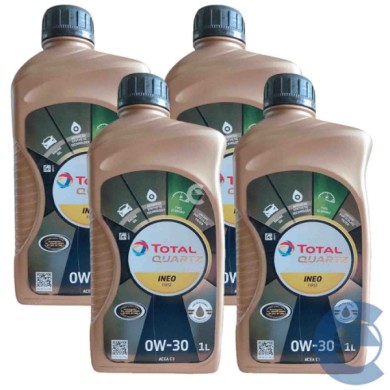 Total Quartz Ineo First 0w-30 4 Litri Olio Motore Auto Ibride E Start & Stop