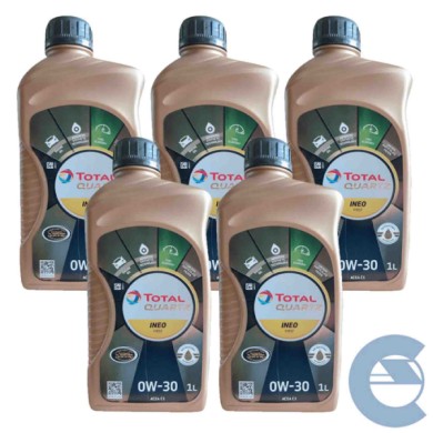 Total Quartz Ineo First 0w-30 5 Litri Olio Motore Auto Ibride E Start & Stop