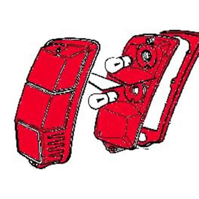 52830+52840_1.jpg Ricam Coppia Kit 2 Pezzi Fanale Posteriore Fiat 500 F L R Destro E Sinistro