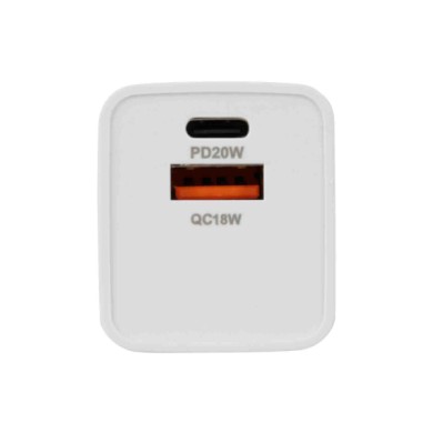 38691-S-01.JPG Linea Essentials Caricabatteria Da Rete Con 2 Porte Usb (a+c) Pd 20w 220/240 Vac Linea Essentials Accessori Telef