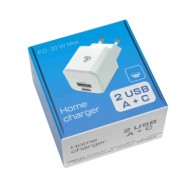 38691-C-01.JPG Linea Essentials Caricabatteria Da Rete Con 2 Porte Usb (a+c) Pd 20w 220/240 Vac Linea Essentials Accessori Telef