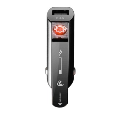 38825-S-03.JPG Plasma Usb Caricabatteria 1 Porta Usb Con Accendino Elettrico Integrato Fast Charge 2100 Ma 12/24v Caricabatteria