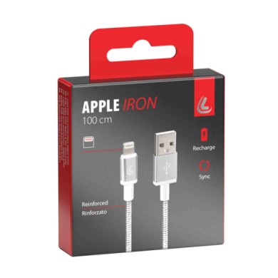 38856-S-01.JPG Iron Cavo Usb   Apple 8 Pin 100 Cm Apple Lightning/8 30 Pin Cavi