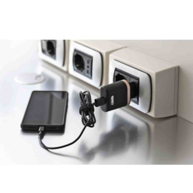38924-A-01.JPG Caricabatteria Da Rete Con 1 Porta Usb Qualcomm Quick Charge 3000 Ma 100/230v Caricabatteria Usb 100/230v