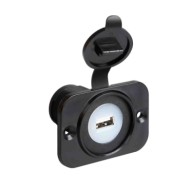 Ext 7 Presa Usb Montaggio Ad Incasso 12/24v Sistema Componibile Ext Spinotti E Prese Corrente