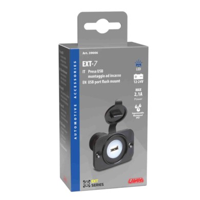 39006-C-01.JPG Ext 7 Presa Usb Montaggio Ad Incasso 12/24v Sistema Componibile Ext Spinotti E Prese Corrente