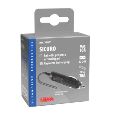39051-S-01.JPG Sicuro Spinotto Per Presa Accendisigari 12/24v Spinotti Spinotti E Prese Corrente