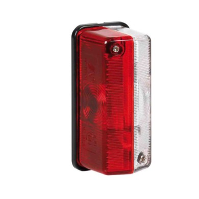 41514-A-02.JPG Luce Ingombro 12/24v Bianco/rosso Montaggio In Superficie Luci Perimetrali