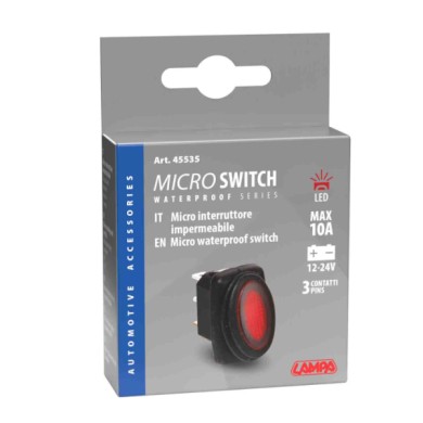 45535-C-01.JPG Micro Interruttore Impermeabile Con Spia A Led 12/24v Rosso Interruttori E Relè Cablaggio Elettrico