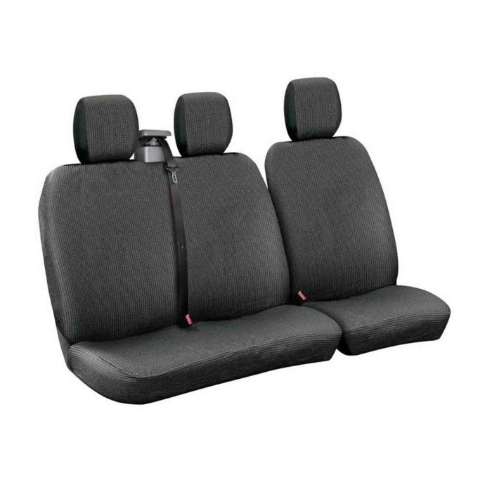 54792-S-03.JPG Dots 2 Set Fodere Per Furgone Con Avvolgicintura Nero/grigio Set Fodere Per Furgone Con Avvolgicintura Coprisedil