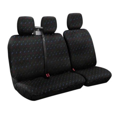 54798-S-02.JPG Dido 2 Set Fodere Per Furgone Con Avvolgicintura Nero Set Fodere Per Furgone Con Avvolgicintura Coprisedili Per F