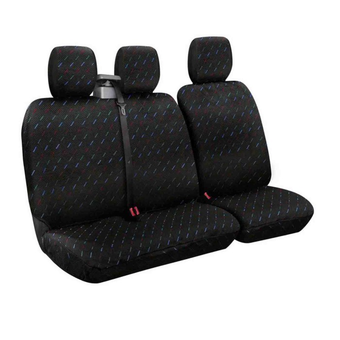 54798-S-02.JPG Dido 2 Set Fodere Per Furgone Con Avvolgicintura Nero Set Fodere Per Furgone Con Avvolgicintura Coprisedili Per F