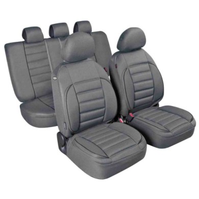 54802-S-02.JPG De Luxe Sport Edition Set Fodere Coordinate Grigio Coprisedili Set Completo Coprisedili