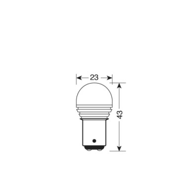 L106.JPG 10/30v Mega Led 9 1 Smd X 9 Chips (p21/5w) Bay15d 1 Pz Scatola Bianco Lampadine A Led P21/5w Lampa Led