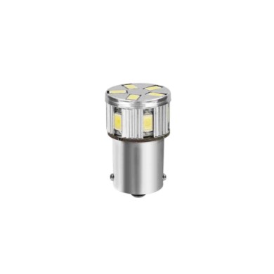 BA15S.JPG 10/30v Led Series 11 Smd X 1 Chip (p21w) Ba15s 1 Pz Scatola Bianco Doppia Polarità Resistenza Incorporata Lampadine A 