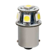 12v Led Series 6 Smd X 3 Chips (p21w) Ba15s 1 Pz Scatola Bianco Doppia Polarità Lampadine A Led P21w Lampa Led