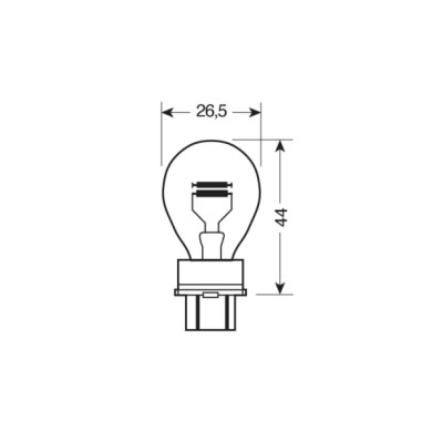 58089-S-01.JPG 12v Lampada 2 Filamenti P27/7w 27/7w W2 5x16q 2 Pz Scatola Lampadine Standard Line Ausiliarie Lampa Alogene
