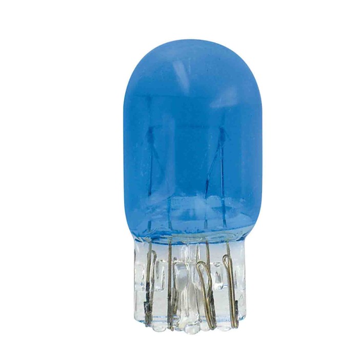 A011.JPG 12v Lampada Con Zoccolo Vetro Blu Xe 2 Filamenti (w21/5w) 21/5w W3x16q 2 Pz Scatola Lampadine Blu Xe Series Lampa Aloge