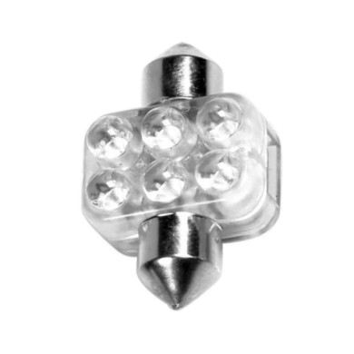 L008.JPG 12v Led Series 6 Led 18x31 Mm Sv8 5 8 1 Pz D/blister Blu Lampadine A Led Siluro Lampa Led